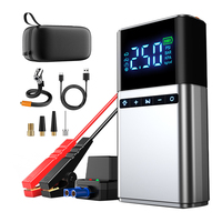 2025 Mini pompe électrique sans fil Portable Rechargeable compresseur d'air de voiture 4 en 1 gonfleur de pneu numérique pour camionnette