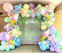 Couleur vive Double face taie d'oreiller droite Photobooth scène toile de fond pour anniversaire décoration mariage fiançailles anniversaire