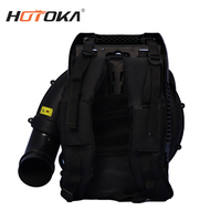 Souffleur à dos à essence HOTOKA 75,6 cm³, moteur 4 temps, 3,8 kW, souffleur d'air à essence pour le nettoyage des feuilles, de la poussière, de la neige et des routes