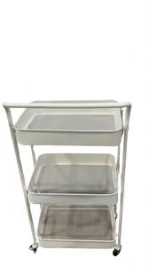 Modern Stainless Steel <b>Foldable</b> <b>Cart</b> <b>Foldable</b> Kitchen Gadgets 3 Layers Sample Available Easy Bulk Order Premium Folding <b>Cart</b> - Product Image 3