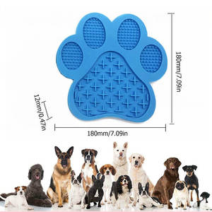 Tapete de Lamber em Forma de Pata para Animais de Estimação, Acessórios para Cães, Tapete para Reduzir a Velocidade de Alimentação - Product Image 1