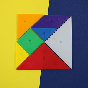 Nouvelles ressources pédagogiques en bois conformes aux normes du programme scolaire : Tangram, jeu de puzzle pour le développement du cerveau droit des enfants, école primaire - Product Image 3