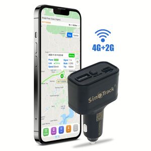 4G Sinotrack <span class=keywords><strong>GPS</strong></span> Tracker 4G ST-909L Với Ô Tô Thuốc Lá Nhẹ Hơn Kép <span class=keywords><strong>USB</strong></span> Thiết Bị Theo Dõi - Product Image 1