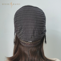 Vente en gros Sheitel casher pour la perte de cheveux perruque courte européenne brun foncé naturel à double tirage avec haut en dentelle