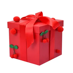 companion cube Suppliers-Contenitore di regalo squisito del compagno di nozze contenitore di imballaggio del regalo dei dessert della caramella di sorpresa creativa di san valentino