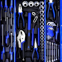 Jeu de douilles à main GoodKing 85 pièces en acier CRV, coffret rigide, outils automobiles pour la réparation de voitures