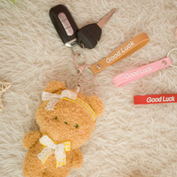 Porte-clés en peluche personnalisé Beyman Beymank-001, super doux, 10 cm, en fausse fourrure animale, avec rembourrage en coton PP et anneau métallique, OEM