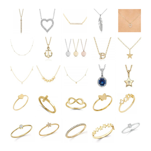 Di modo Minimalista 14K Solid Gold Sparkly Diamante Trio Della Vite Prigioniera Dei Monili Degli Orecchini per Le Donne - Product Image 6