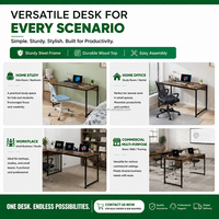 Table d'ordinateur portable industrielle en bois, poste de travail d'étude et d'écriture, mobilier de maison, bureau, table de travail, bureau d'ordinateur