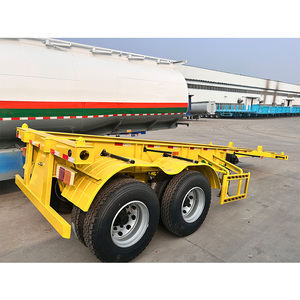 Semi-<span class=keywords><strong>remorque</strong></span> châssis squelette double essieu léger haute performance pour conteneurs maritimes à vendre - Product Image 3