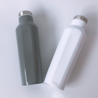 Flacon thermos portable en acier inoxydable de 500ml bouteille sous vide hexagonale créative à double paroi personnalisée en diamant