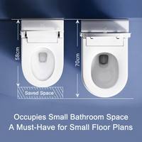 Fabricant Sanitario - WC intelligent suspendu mural en céramique monobloc avec chasse automatique et réservoir dissimulé pour salle de bain