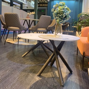 Bắc Âu hiện đại sang trọng vòng Bàn cà phê thủy tinh với đá cẩm thạch đồ nội thất nhà cho phòng khách ăn uống và nhà bếp giá thấp - Product Image 2