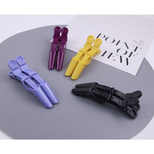 Commercio all'ingrosso barbiere sezionamento salone forcine per capelli strumenti per parrucchieri alligatore logo nero Custom fermagli per capelli - Product Image 6