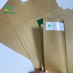 Papel de regalo de grado alimenticio, hojas de 90g/m² a 100g/m², Papel Kraft marrón de 70 x cm