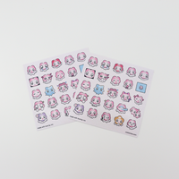 Feuille d'autocollants personnalisés en vinyle PVC découpés à la forme, imperméables, résistants aux UV, brillants, pour loisirs créatifs, pack d'autocollants personnalisés OEM en gros