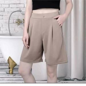 Femmes printemps taille haute minceur a-ligne noir Shorts 2024 décontracté 5 pièces pantalon Style coréen - Product Image 3