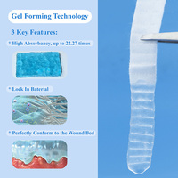 Pansement en fibres de carboxyméthylcellulose (CMC) modèle Trummed Pro, super absorbant, gelifiant, stérilisé à l'oxygène stérile, CE