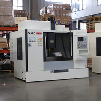 Centre d'usinage vertical CNC 4 axes haute précision GSK, broche BT40, VMC1160, robuste, Kerui Meike, haute sécurité