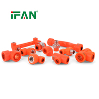 Raccords de plomberie PPR, connecteurs à insert en cuivre composite pour tuyaux PPR, directement de l'usine IFAN