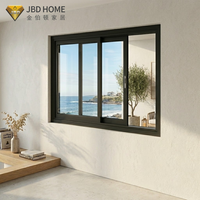Fenêtre coulissante en aluminium résistante aux ouragans de la Floride, insonorisée, à double vitrage, pour maison et villa