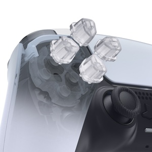 EXtremeRate Boutons directionnels ergonomiques transparents (boutons SDP) pour manettes PS5, PS5 Edge et PS4 (tous modèles) - Product Image 1