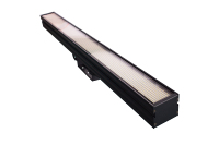Stroboscope LED RGBW à 16 segments 300W 1296pcs, contrôle DMX512, alliage d'aluminium + plastique, température de couleur 6000K