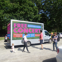 Camion publicitaire mobile LED couleur pleine P6, panneau LED mobile, affichage LED extérieur