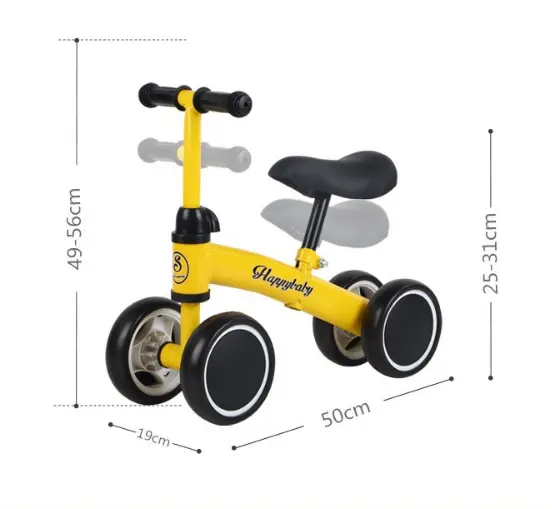 مصغرة الاطفال التوازن الدراجة دورة لا دواسة جميل بارد التوازن الدراجة للطفل سوينغ سيارة