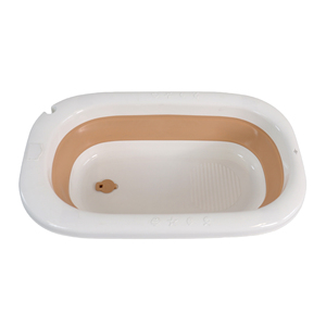 Ensemble <span class=keywords><strong>de</strong></span> baignoire pour bébé nouveau-né, design portable, plastique souple PP et TPE avec capteur <span class=keywords><strong>de</strong></span> température, baignoire pliable - Product Image 1