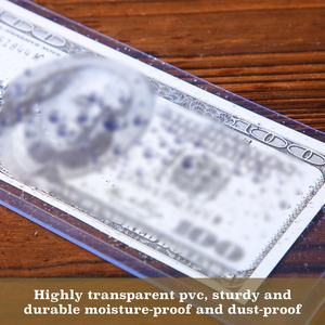 Diskon besar 300 buah lengan mata uang dengan kotak pelindung pemegang uang uang kertas dolar AS - Product Image 3