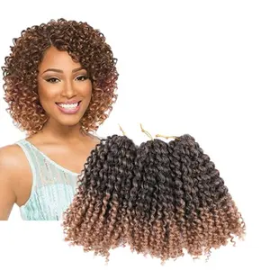 Verkoop Hoge Temperatuur Fiber Crotchet Vlechten Gehaakte Hair Extensions Afro Krullen Goedkope Marley Vlecht Haarverlenging