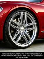 Sur mesure 12000T Forgé |   Norme DOT |   MOQ 4 S1-00003 18-24 Jantes en argent poli à rayons multiples pour Bentley