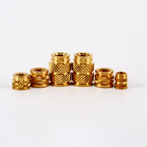 Abs aluminum fiberglass rubber thermal platice brass inserts for plastics custom m3 m4 m6 m8 press fit threaded inserts