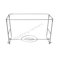 Support chauffant en fil métallique Support de chauffe-buffet pliable Demi-support de chauffe-plats