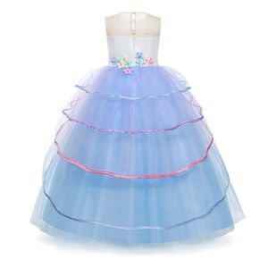 Multicolore ragazze <span class=keywords><strong>unicorno</strong></span> Costume festa di spettacolo abito da principessa <span class=keywords><strong>unicorno</strong></span> arcobaleno abito lungo Tulle matrimonio compleanno principessa - Product Image 5