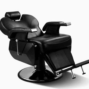 Equipo profesional de mobiliario vintage de alta resistencia para salón de belleza, silla de barbero con bomba hidráulica de cuero para hombres, suministros para barbería. - Product Image 2