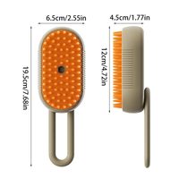 Brosse de toilettage vapeur en silicone rechargeable et sûre pour animaux de compagnie, peigne démêlant en plastique souple pour chiens et chats à poils longs ou courts