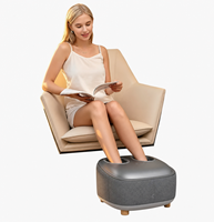 Masseur de pieds Shiatsu avec chaleur, machine de massage des jambes et des mollets, compression d'air, pétrissage profond, masseur de pieds électrique OEM