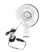 Ventilateur de plafond portable 12V/24V en acier inoxydable avec un débit d'air puissant, 12W, ventilateur de refroidissement universel à montage sur toit pour camion, bus, fourgonnette