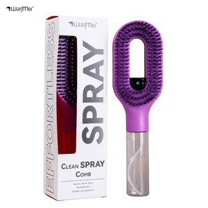 Wanmei Custom Hair <strong>Brush</strong> with Water Spray Mister - 2-in-1 <strong>Detangling</strong> <strong>Brush</strong> with Built-in Fine Mist <strong>Detangling</strong> Hydration <strong>Brush</strong> - Product Image 1