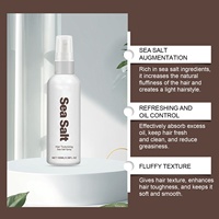 Spray au sel de mer de marque privée de qualité supérieure en gros Spray au sel de mer biologique pour les cheveux Spray texturisant au sel de mer
