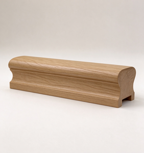 Tapa de extremo de pasamanos de madera con ranura de 32 mm para barandilla de roble, para escalera interior, proyecto de villa, venta al por mayor, personalizado - Product Image 3