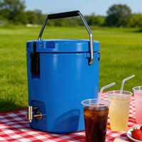 Glacière isotherme portable de haute qualité, souple, rotomoulée, en PE, étanche, avec logo personnalisé, pour promotion alimentaire, moderne, capacité 2 gallons, pour 5 jours