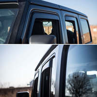En el canal Protectores de lluvia Visor de ventana Deflectores de viento Viseras de ventilación para 2025 FORD EXPLORER EV In-Channel Ventshade Ventvisor
