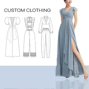 supplier High Quality Clothing OEM Dress Women Dress Custom Clothing Apparel Manufacturers Factory Custom Clothing Manufacturing