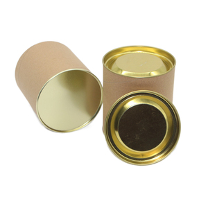 Kích Thước Biểu Tượng Đồng Bằng Xi Lanh Kraft Giấy Các Tông Giấy Con Heo Đất Ngân Hàng Bao Bì Kraft Ống Giấy Lon Với Kim Loại Nắp - Product Image 5