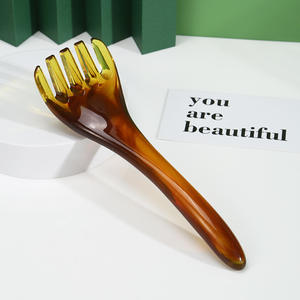 Alat pijat kepala akupuntur, sisir terapi Resin lima cakar untuk pembersihan Meridian dan relaksasi otot, alat pijat kulit kepala - Product Image 3