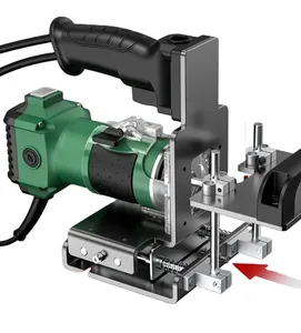 New Portable Woodworking Slotting furniture two in one trimming tongue and wall groove Connector Hole cutting boring machine