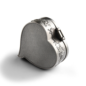 Лучшее качество винтажная коробка для хранения ювелирных изделий для кольца серьги в форме сердца Шкатулка для ювелирных изделий - Product Image 4